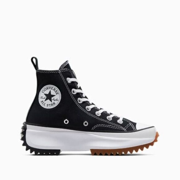 Converse Black and White Platform Sneakers - Picture 1 of 5